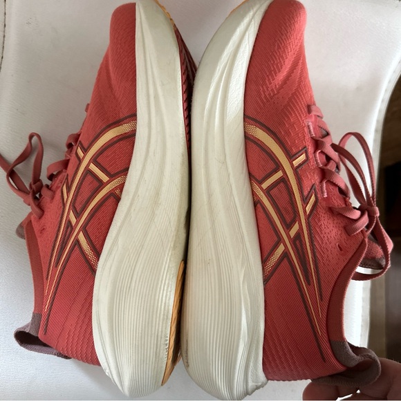 Asics Gel-Nimbus 27 Dark Pink Clay Orange glow running sneakers 8.5 - Picture 5 of 15